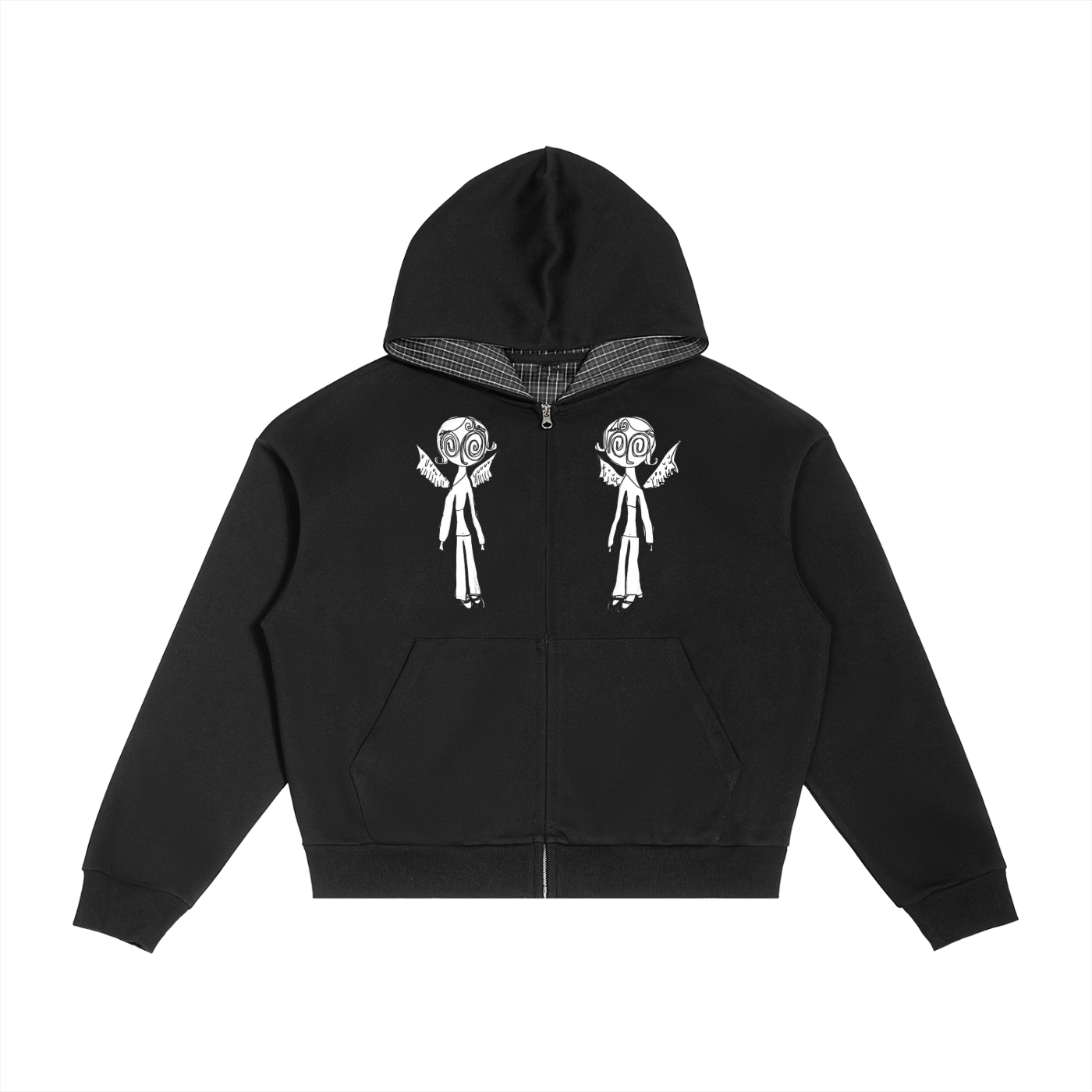 artist spiral zip-up