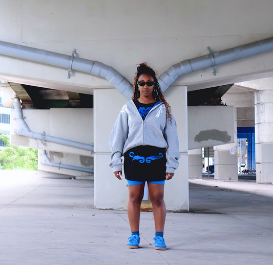 artist spiral zip-up