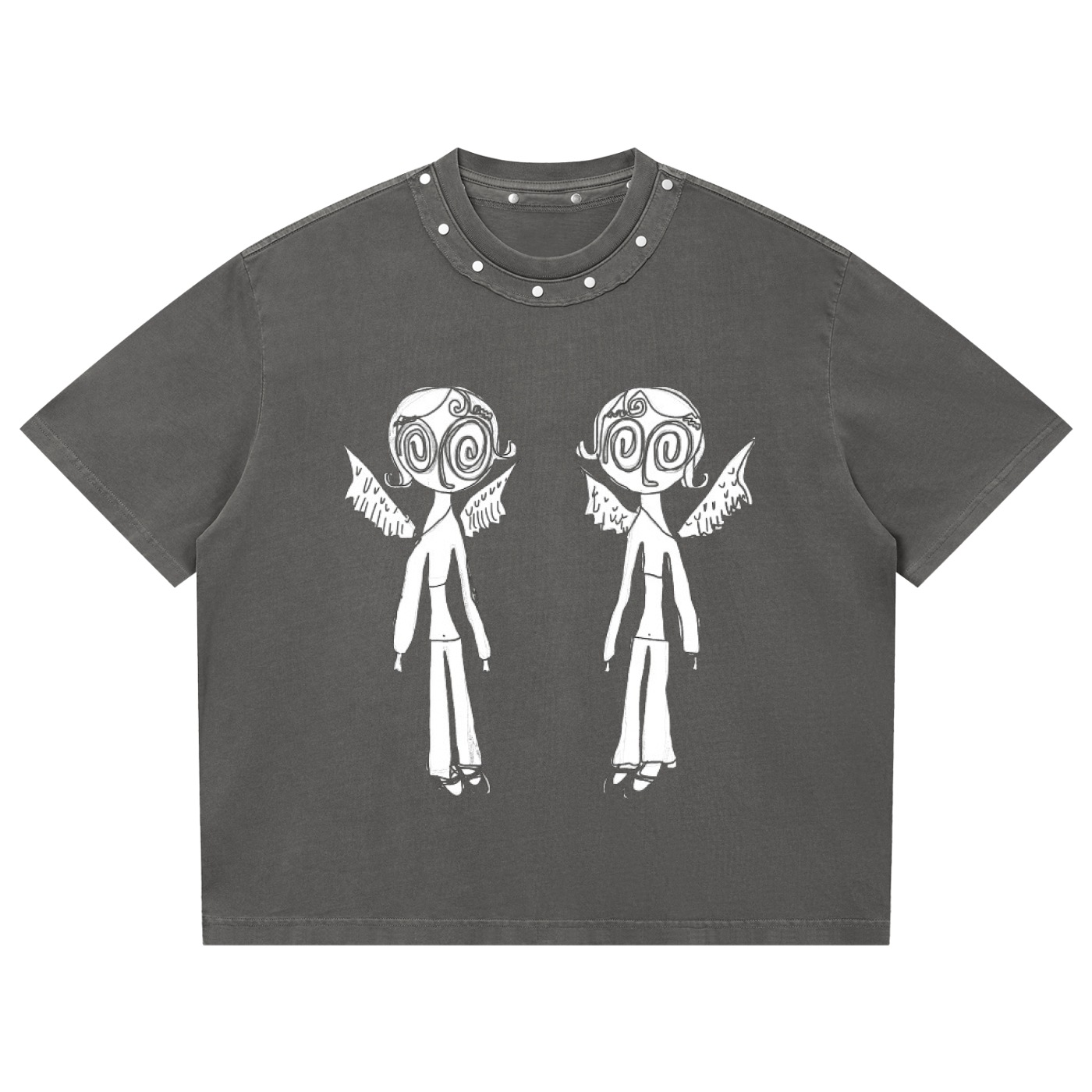 spiral angel tee